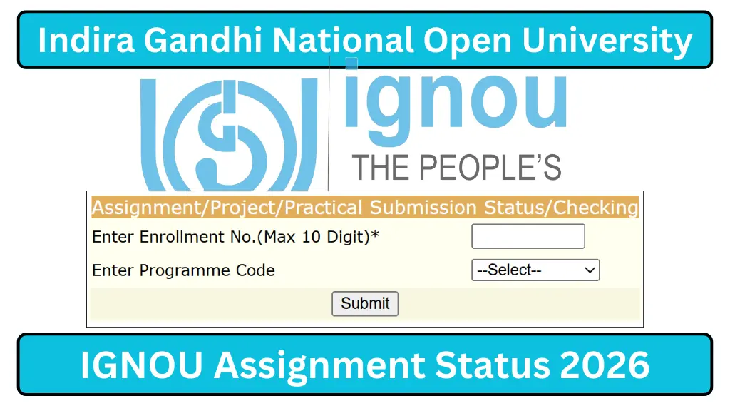 IGNOU Assignment Status 2026
