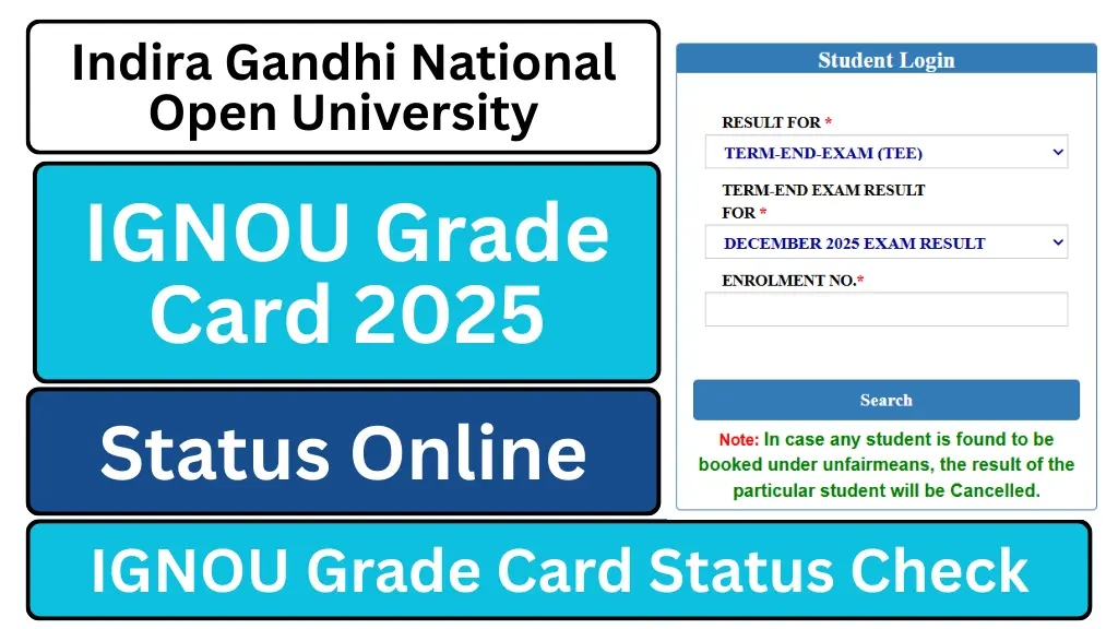 IGNOU Grade Card 2025